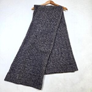 Kashwere Throw Blanket Charcoal Gray Cable Knit Luxury Soft Plush 70x54 Cozy